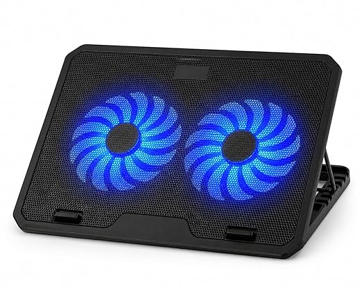 Quantron Laptop Cooling Pad with Dual USB | Dual Fan