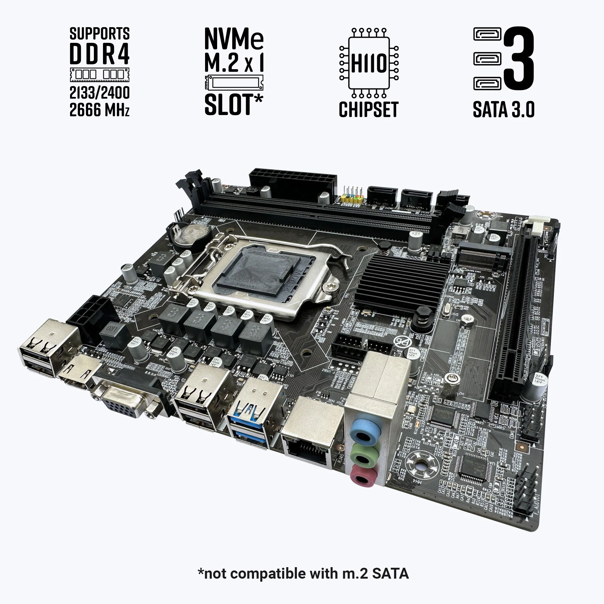 ZEBRONICS Zeb H110-D4 Micro ATX Motherboard